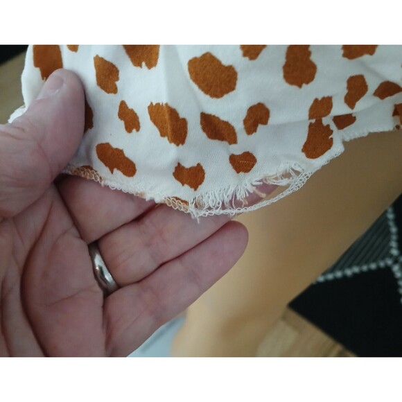 Women's Small Romper Jumper One Piece Summer Shorts String Straps Animal Print - Picture 11 of 16